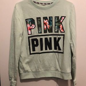 Seafoam Green VS Pink Crewneck